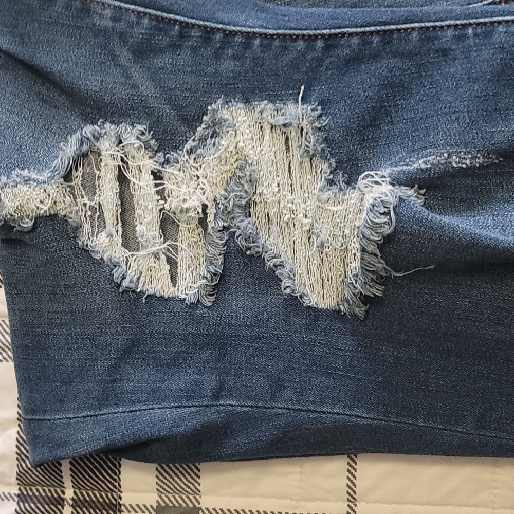 Judy Blue Women's Straight Leg Jeans - Distressed Blue